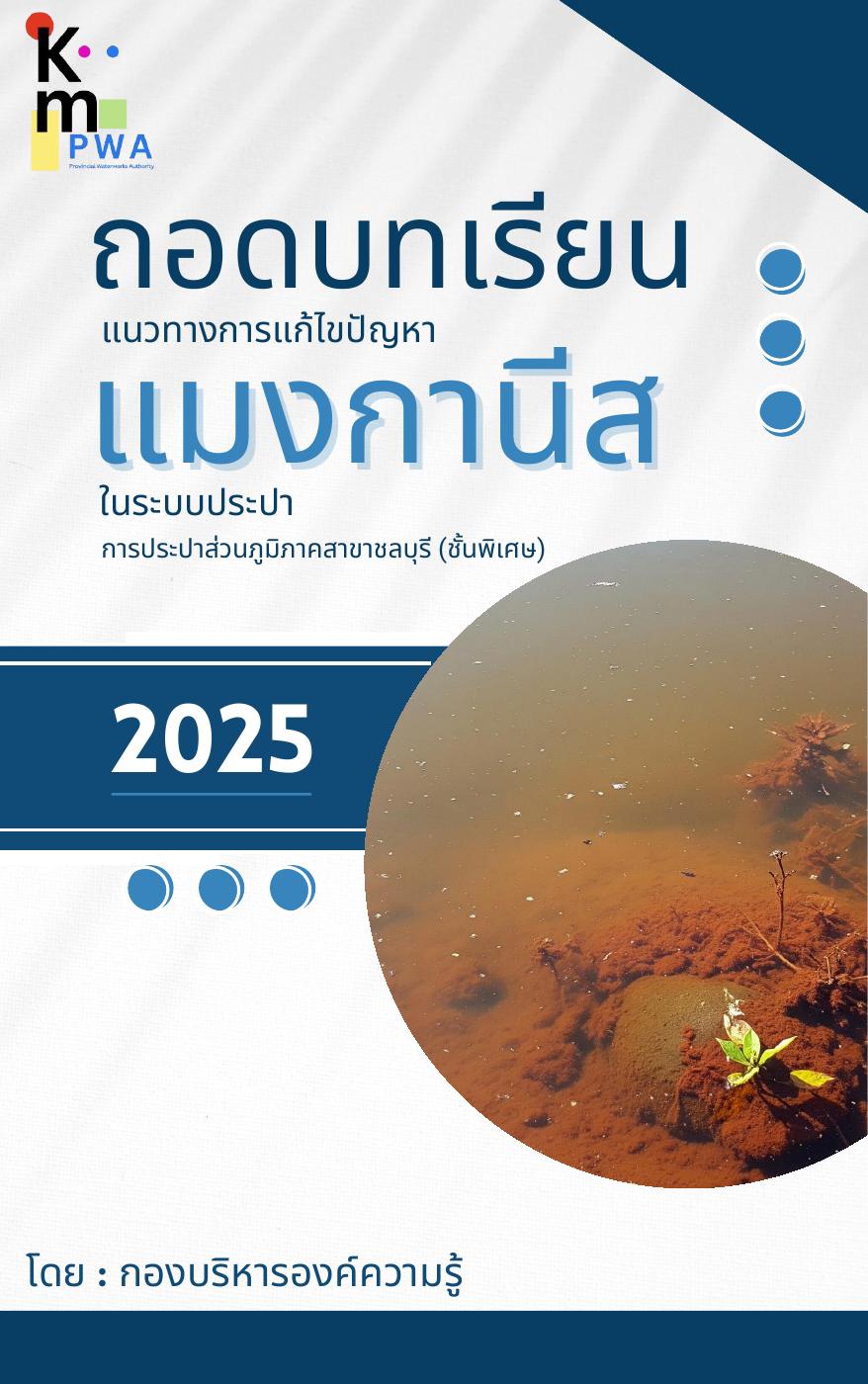 แนวทางการแก้ไขปัญหาแมงกานีสในระบบประปา การประปาส่วนภูมิภาคสาขาชลบุรี (ชั้นพิเศษ)