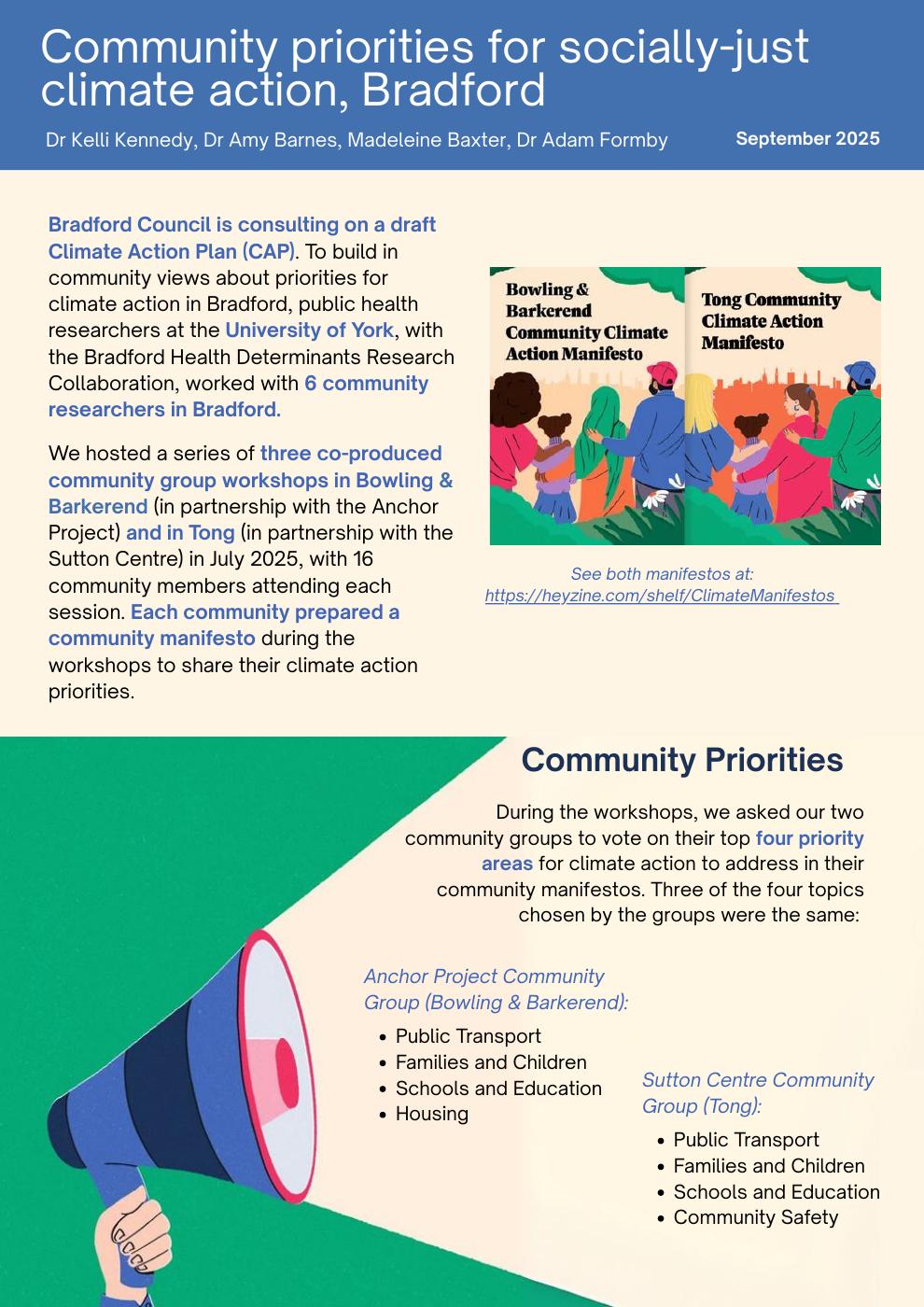Bradford Climate Action Project 2025