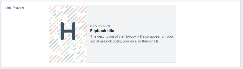 facebook link preview