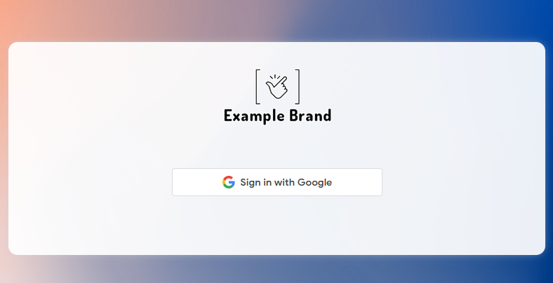 flipbook with sign in with google