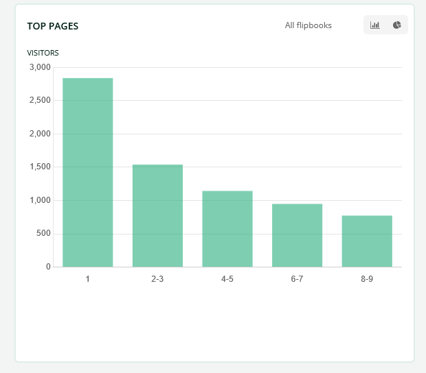 Flipbook visitor statistics