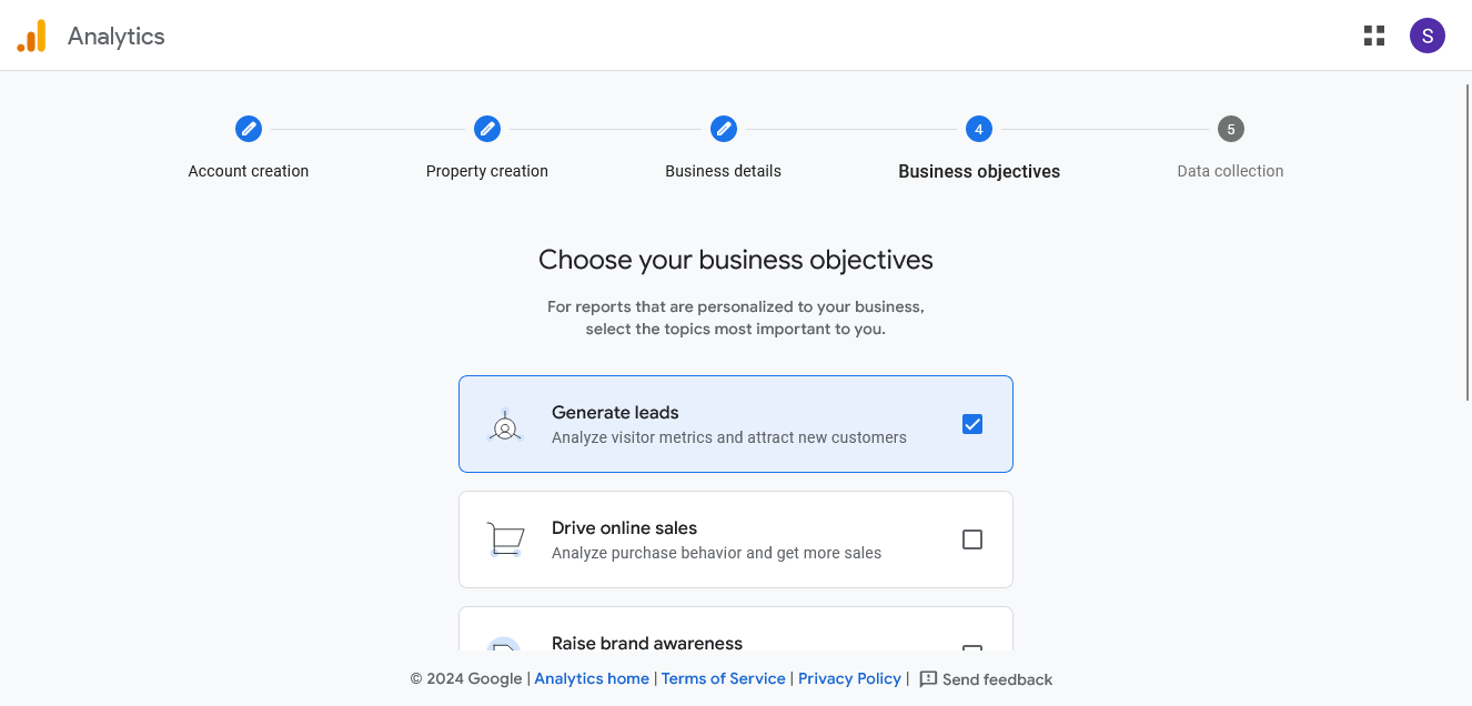 Set up the Google Analytics integration