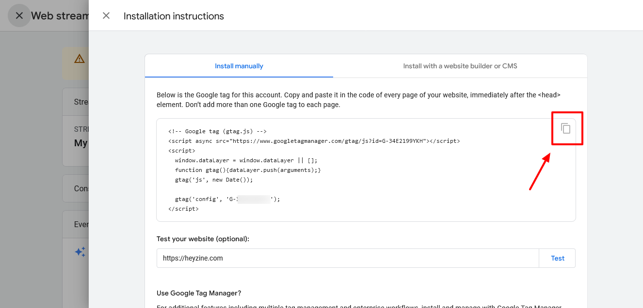 Set up the Google Analytics integration