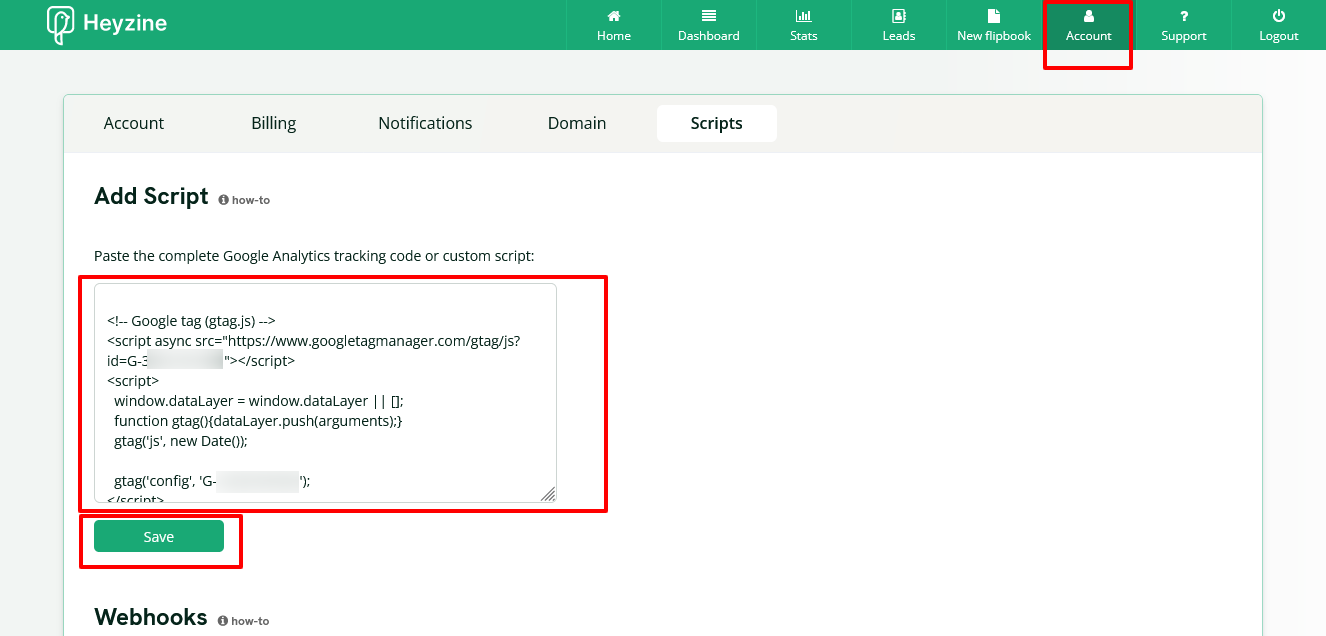 Set up the Google Analytics integration