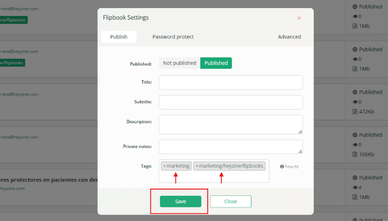 Organize your flipbooks