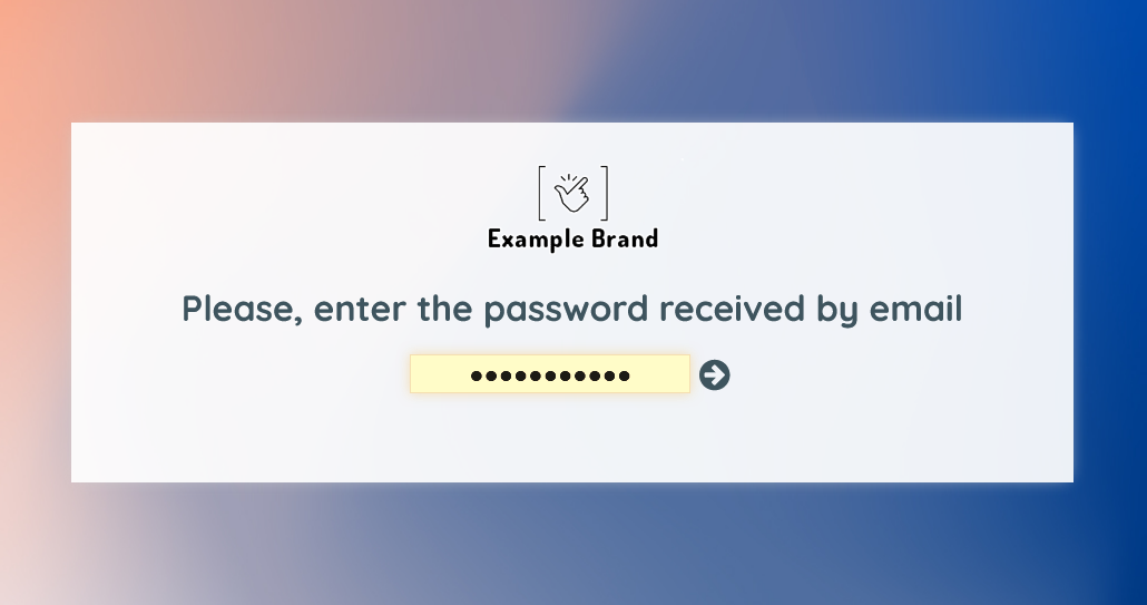 login page